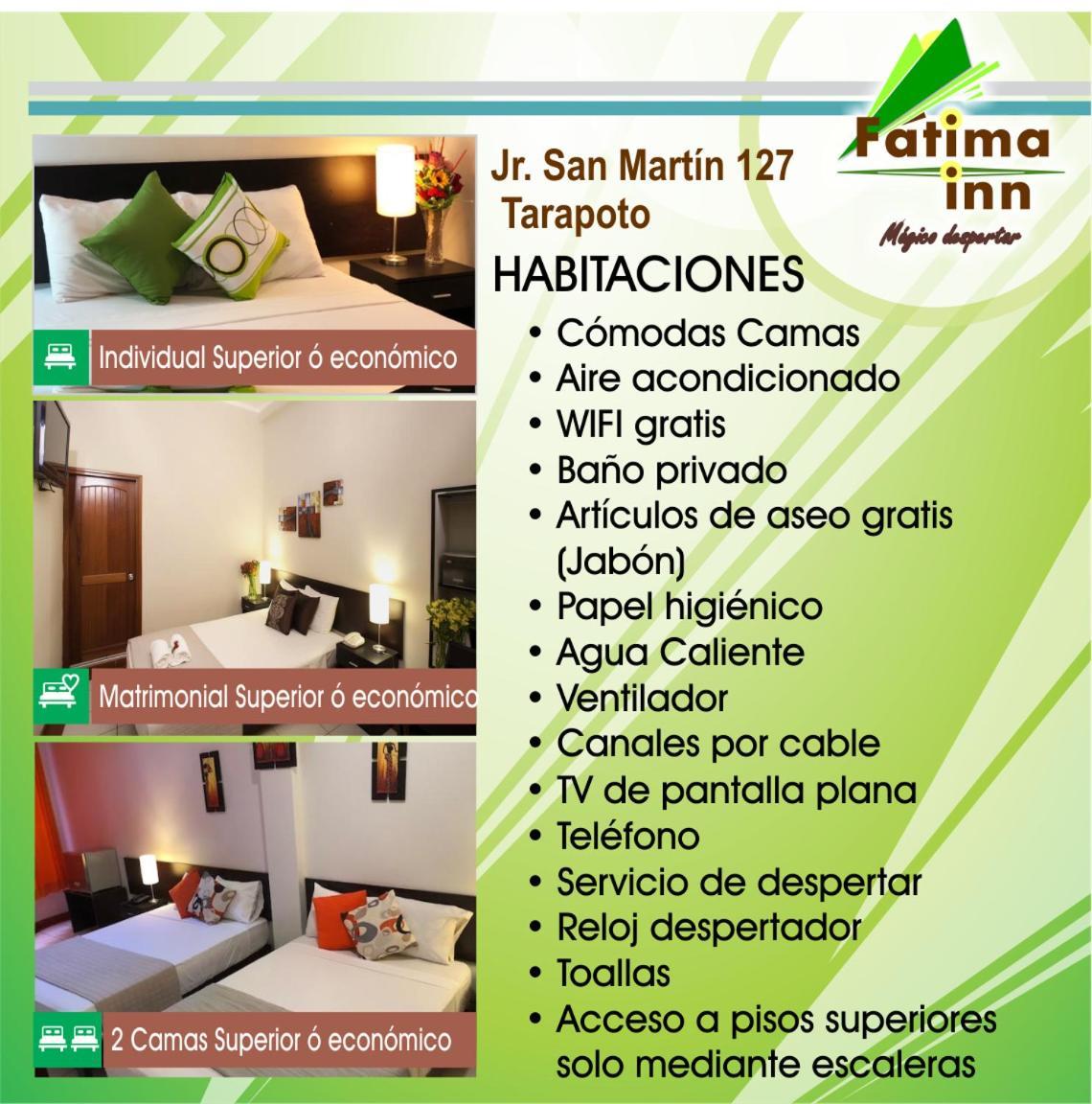 Hotel Fatima Inn Tarapoto Eksteriør billede